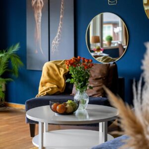 White Round Coffee Table